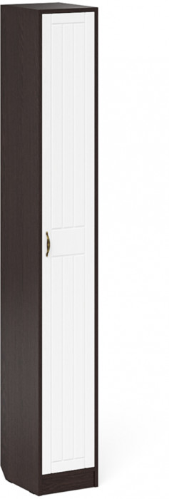 Прихожая П-6 Компоновка № 30, цвет венге/фасады МДФ белое дерево фрезеровка прованс, ШхГхВ 150х50х210 см., универсальная сборка