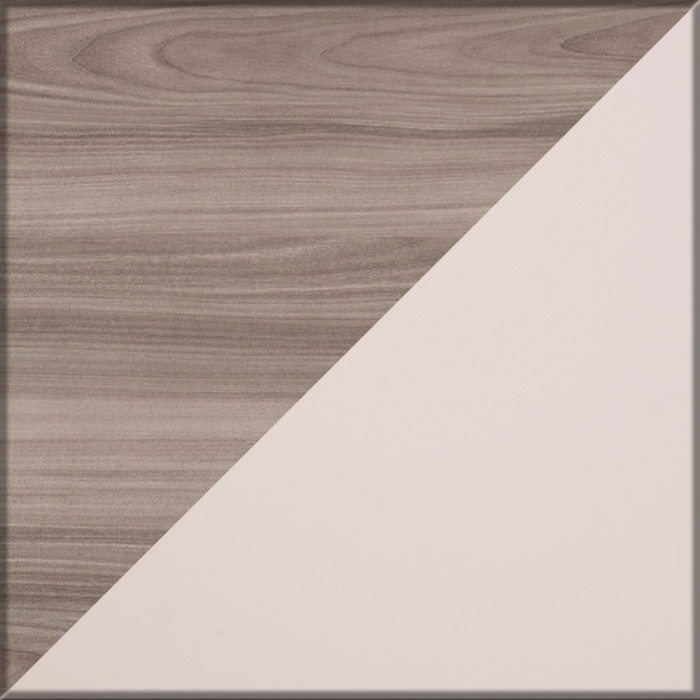 Роквуд Шкаф навесной 16.322.01, цвет корпус ДСП эмили блаш/фасады МДФ крем, ШхГхВ 38,4х36,6х90 см., универсальная сборка