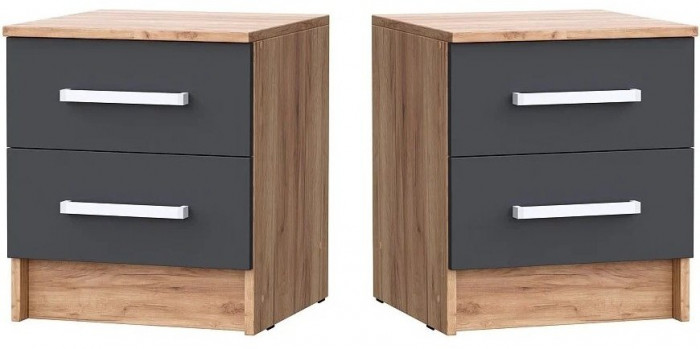 Мартина Тумбы прикроватные (Крафт / Графит)