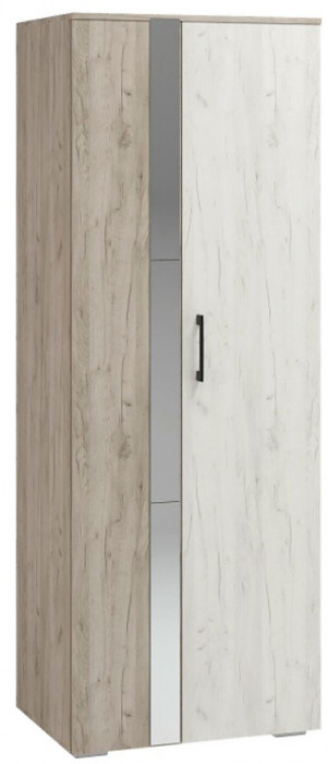 гостиная Эмма шкаф дуб крафт серый/дуб крафт белый