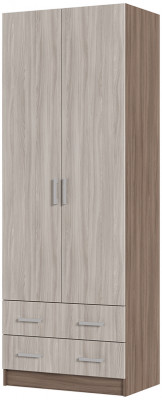 ГАРМОНИЯ ШК 603 М шкаф 2х створчатый (0,8х2,2х0,5) шимо темный/шимо светлый