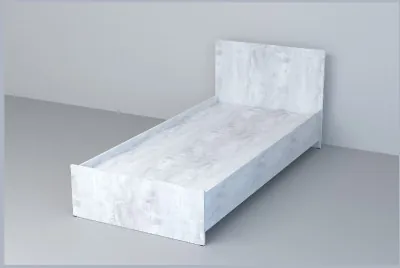 Эго Кровать арт.032 (0,9) (Бетон Светлый)