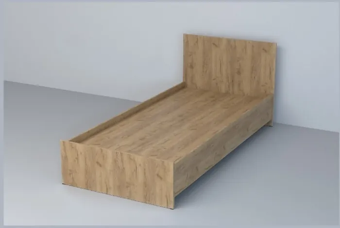 Эго Кровать арт.032 (0,9) (Бетон Светлый)