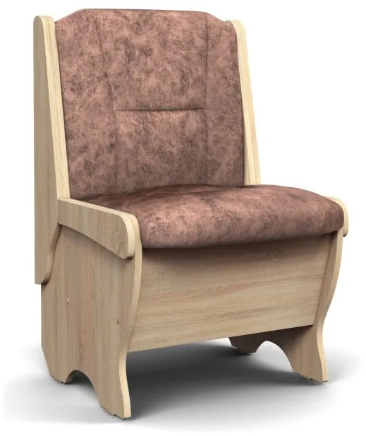 Скамья Лотос 550 дуб сонома/коньяк