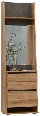 Соренто Шкаф с зеркалом для прихожей