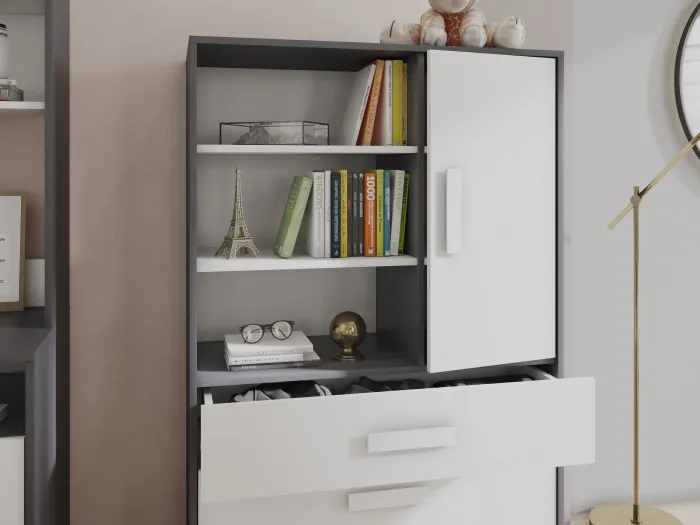 Подростковая Кэнди, композиция 1, графит/белый