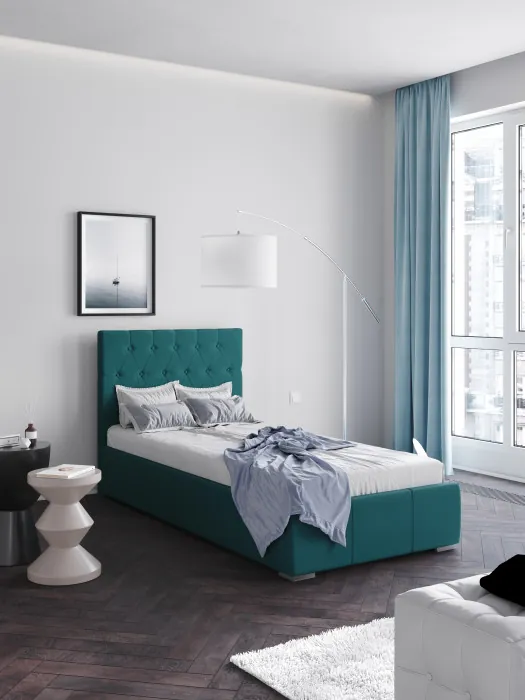 Октавия Кровать интерьерная 900 бирюза ромб, ПМ