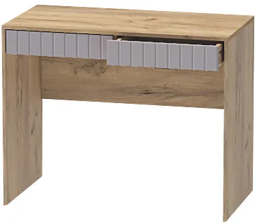 Столик туалетный "Иннэс-7", Крафт золотой/Грэй софт