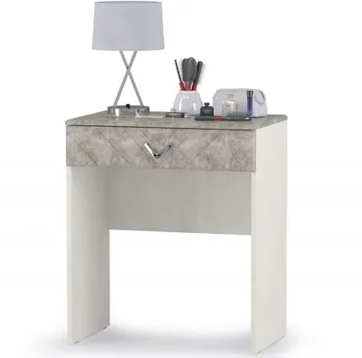 Амели Стол туалетный 12.48, цвет шёлковый камень/бетон чикаго беж, ШхГхВ 65х41х75 см.