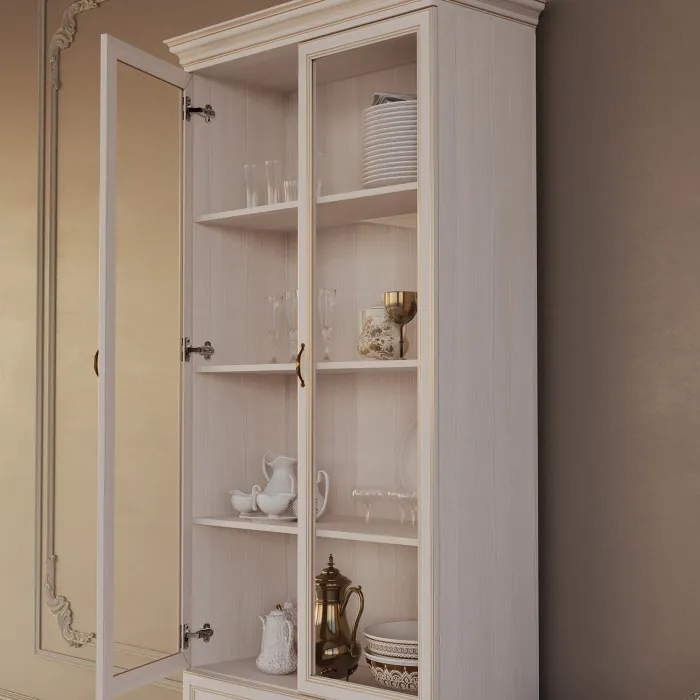 Шкаф (2 стеклодвери) Сиена