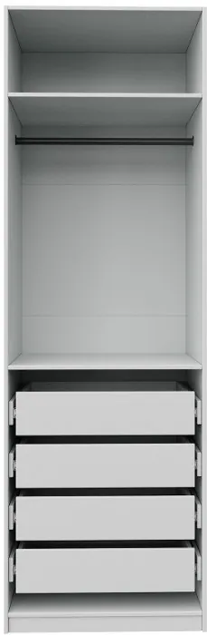 Гардеробная Квадро комплект (1000) 4, Белый