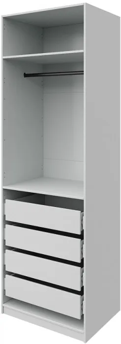 Гардеробная Квадро комплект (1000) 4, Белый