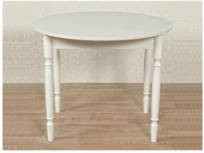 Стол круглый СМ ДСП белый, склад