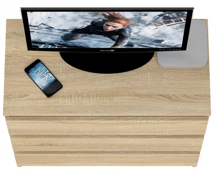 Мори Комод МК800.1, цвет дуб сонома, ШхГхВ 80,4х41х73 см.