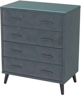 Комод интерьерный Пай серый/мдф бриз