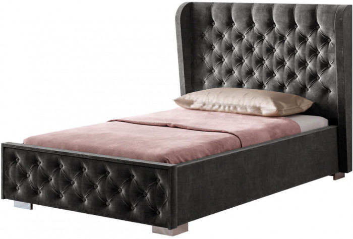 Кровать "Франческа" КР-06 1,2м под подъемный механизм графит темный