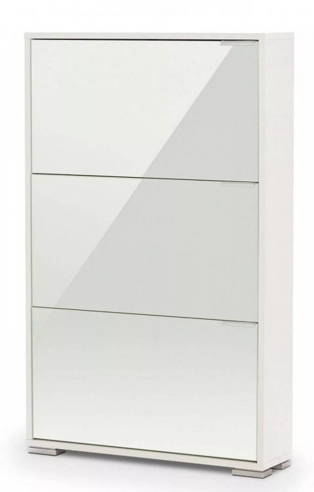 Обувница VIVA 3 Белый/Стекло