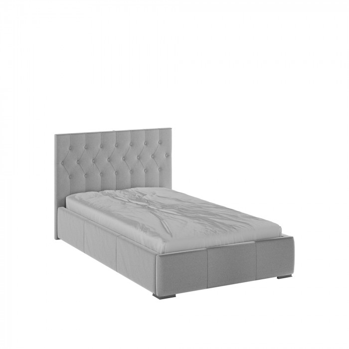 Октавия Кровать интерьерная 120 светло-серый ромб, ортопед