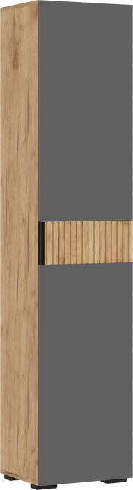 Пенал 400, Крафт белый/Графит