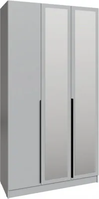 Шкаф Мадрид (1,2) с зеркалом, Камень серый