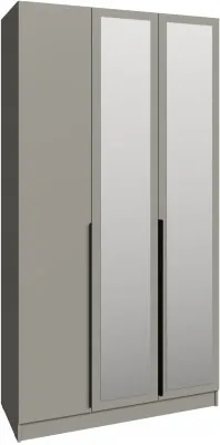 Шкаф Мадрид (1,2) с 3 ящ. внутри с зеркалом, Мокко