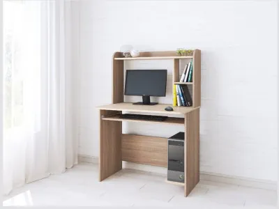 Компьютерный стол Грета-2 ясень шимо/дуб сонома