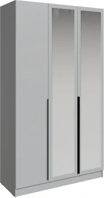 Шкаф Мадрид (1,3) с зеркалом, Камень серый