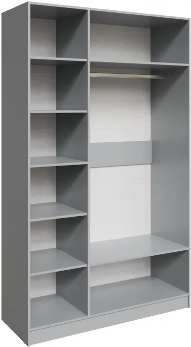 Шкаф Мадрид (1,4) без зеркала, Камень серый