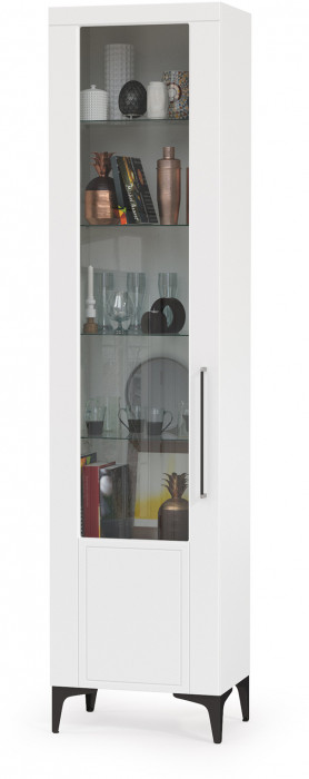 Валенсия Гостиная № 086, цвет ЛДСП белый шагрень/МДФ белый шагрень, ШхГхВ 405,3х38,3х225,2 см., универсальная сборка