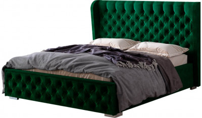 Кровать "Франческа" КР-11 1,4м под подъемный механизм изумруд