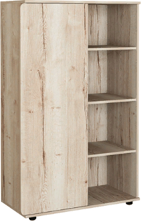 Дельта Лофт 13 Шкаф с открытыми полками (Светлый дуб)