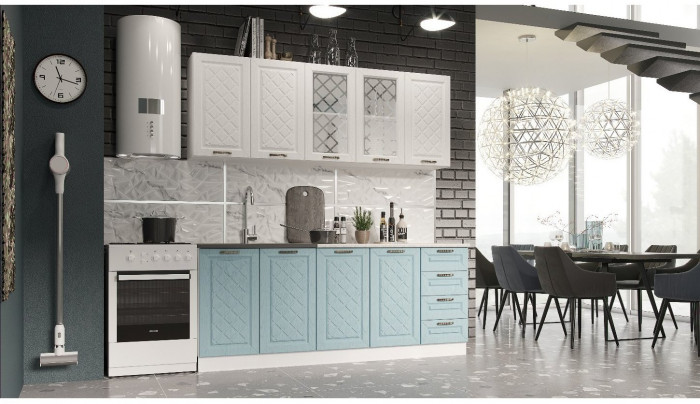 Кухня МДФ Агава 2000, лиственница темная