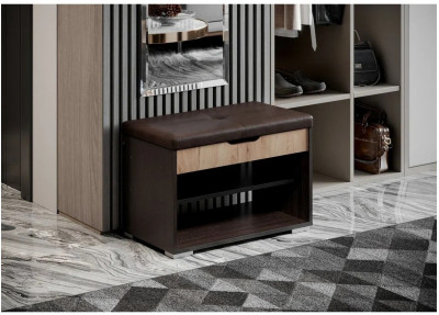 Эва Банкетка БК-002 (Венге / Дуб золотой)