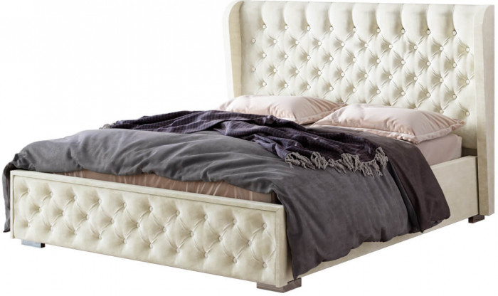 Кровать "Франческа" КР-11 1,4м под подъемный механизм крем