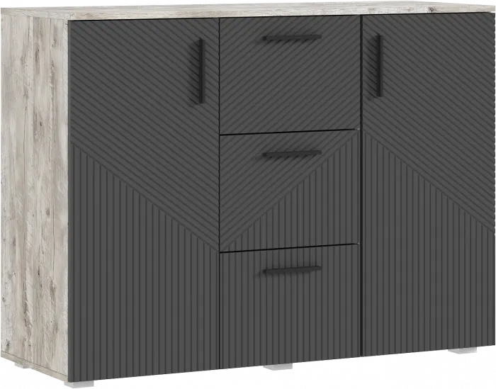 Сильвия Спальня, Браш Графит/Дуб Юкон