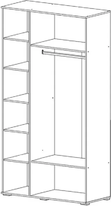 Норд Шкаф трехстворчатый 1200 + Норд Антресоль к шкафу 1200 Дуб Крафт