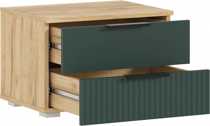 Модульная спальня Марвэл, Дуб крафт/Браш мени грин