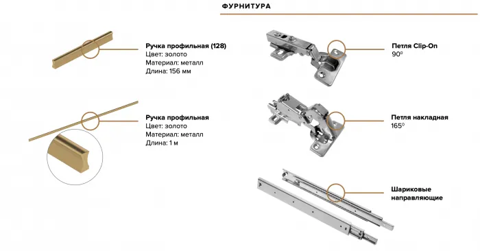 Гардеробная Ларго Вариант №2, Кашемир (без фасадов)