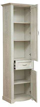 Шкаф-пенал Сохо 32.04-01 Бетон пайн белый/бетон пайн патина