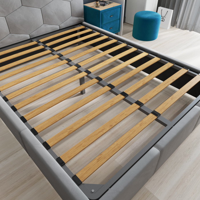 Манука Кровать интерьерная 120 бежевый, ортопед