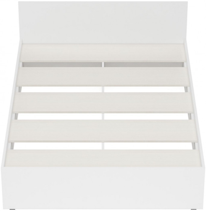 Стандарт Кровать 1400, цвет белый, ШхГхВ 143,5х203,5х70 см., сп.м. 1400х2000 мм., без матраса, основание есть