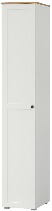 Остин 13.225 Шкаф-пенал, цвет белый шагрень/дуб крафт золотой, ШхГхВ 40х54,3х229,6 см., универсальная сборка