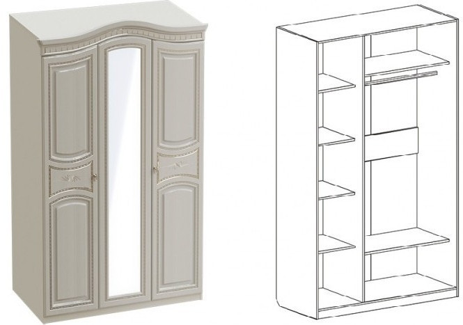 Николь Шкаф 3-дверный