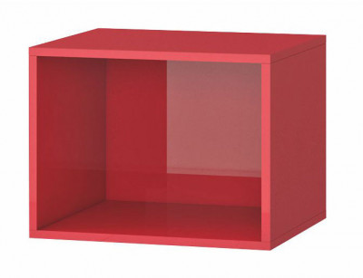 Прихожая Милан куб (362х466х350) красный матовый