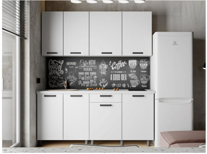 Кухонный гарнитур Осло 1,8м Карбон форфор