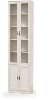 Шкаф комбинированный В-18 Оливия Вудлайн кремовый/Аруша Венге