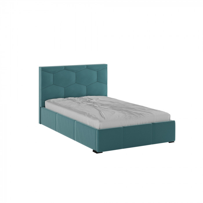 Манука Кровать интерьерная 120 бирюза, ортопед