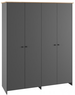 Шкаф четырехстворчатый Теодора, Графит