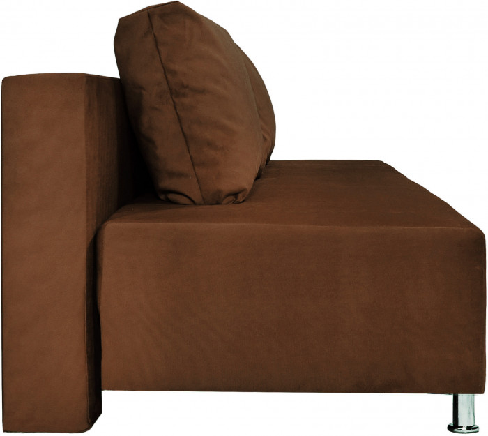 Диван-еврокнижка Парма Люкс, велюр коричневый
