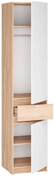 мс для прихожей Стоуби ШК-500 дуб крафт золотой/глянец белый